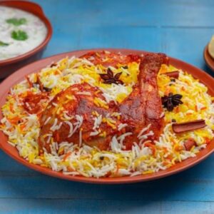 Biriyani Rice With Tandoori Chicken (Thigh)